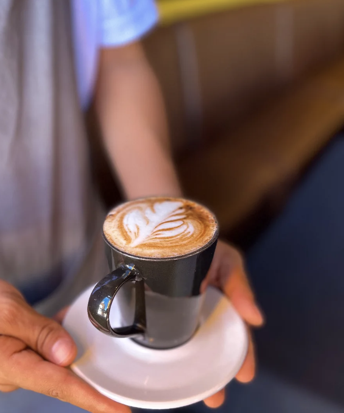 Latte art da Aroma Café